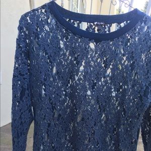 Lace long sleeve top